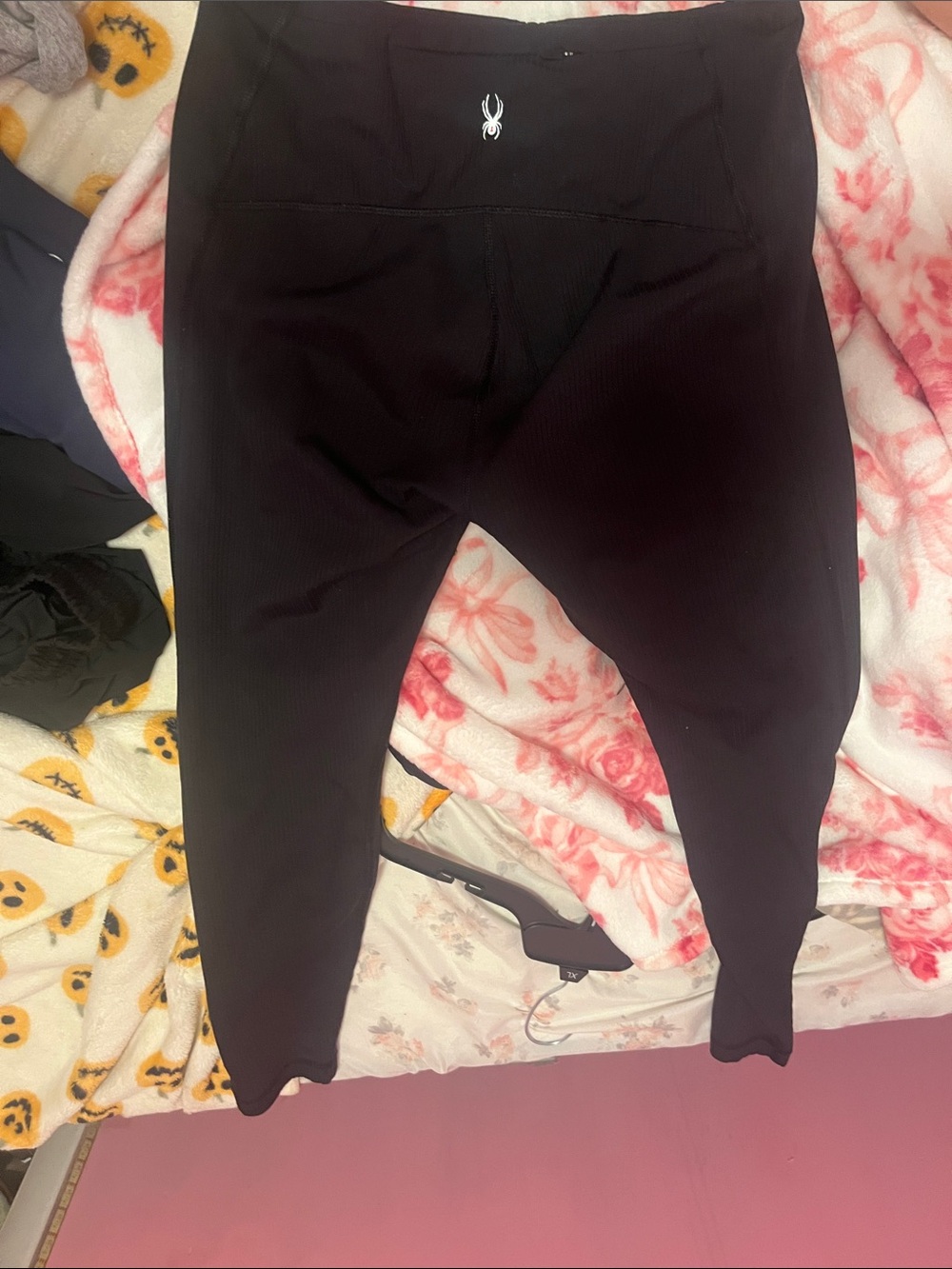 Spyder Black Performance Women's Leggings with Subtle Logo
